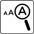 Storstilta böcker symbol