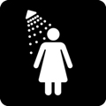 Tvättrum, damer symbol