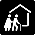 Servicecenter för åldringar symbol